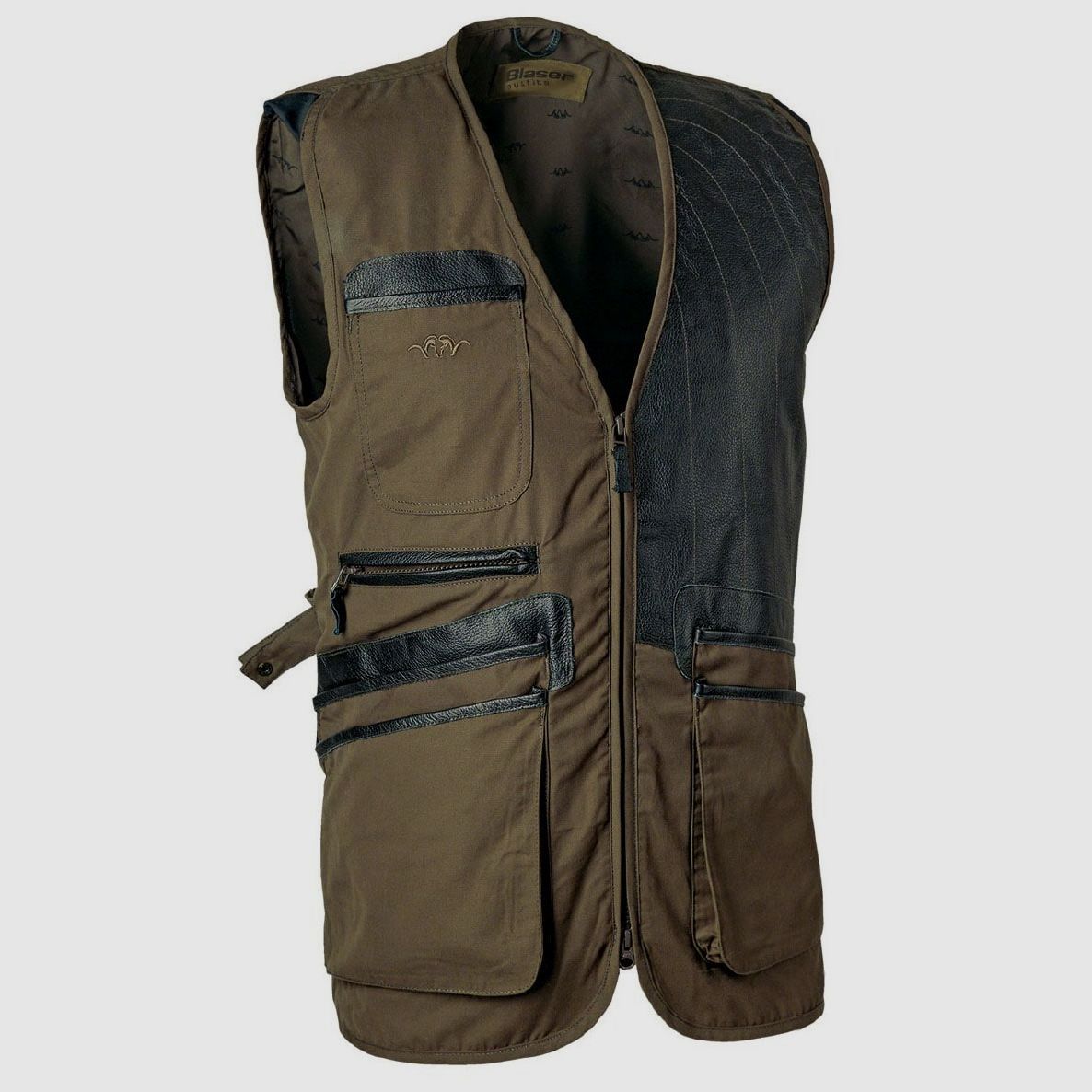 Blaser Ganzjahresschiessweste links Braunolive