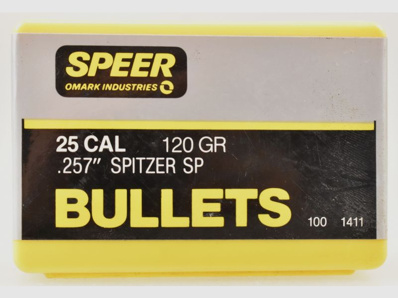 100 Speer Geschosse .257 - 120gr. Spitzer SP