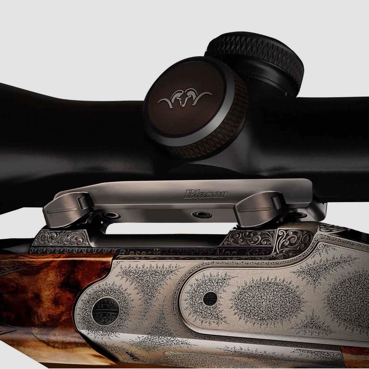 Blaser Sattelmontage / Hohe Ausführung für Swarovski SR Innenschiene / Bauhöhe 14,5mm