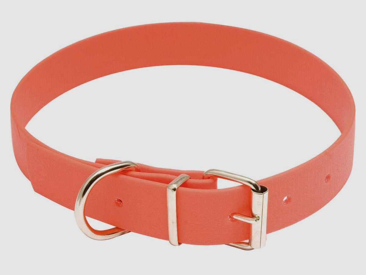 Halsband für Hunde Biothane orange fluo - Country - Biothane Halsband - Länge 50 cm