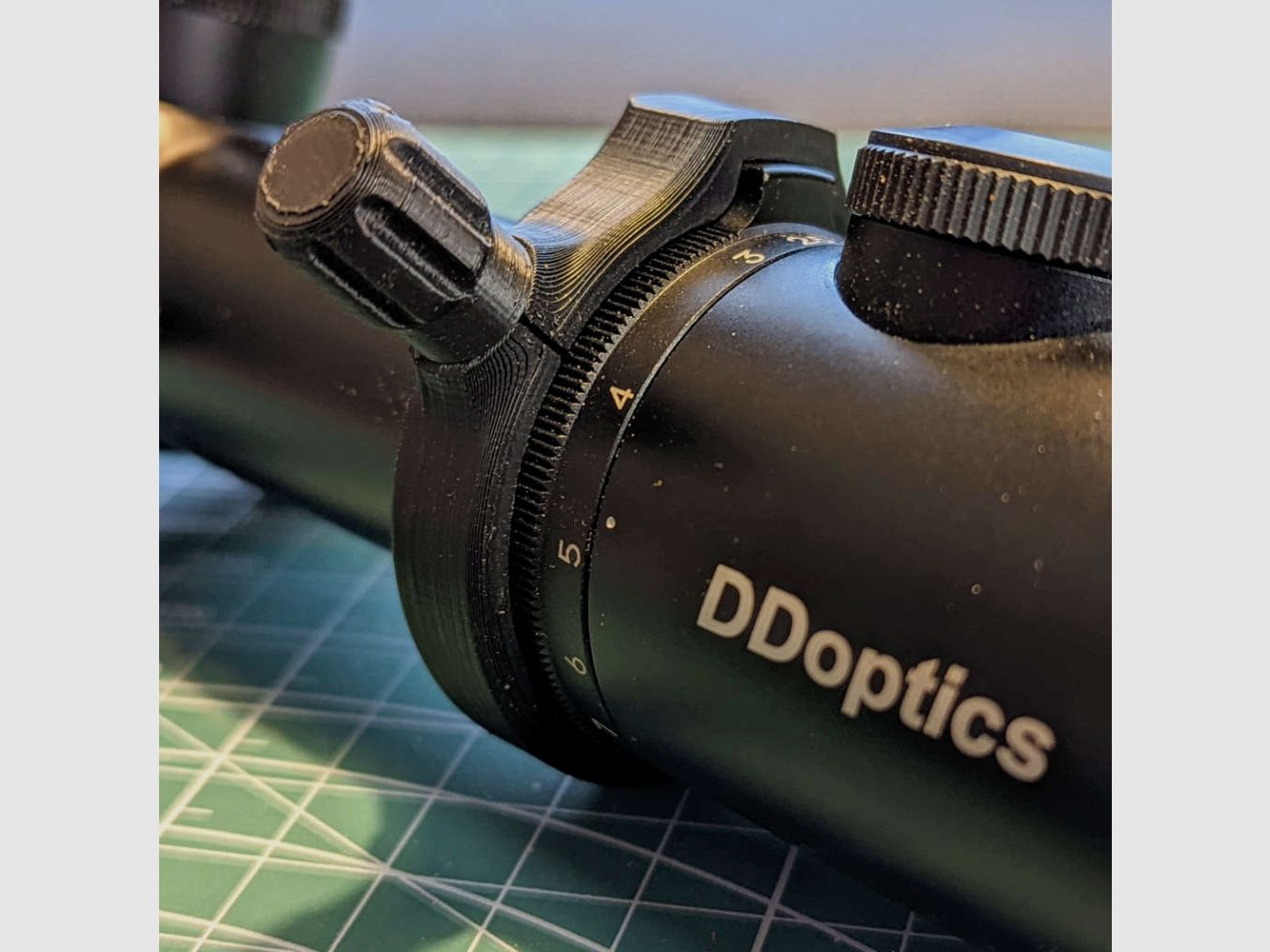 For DDoptics Gen2: Quick adjustment lever for magnification setting of the Gen2 series