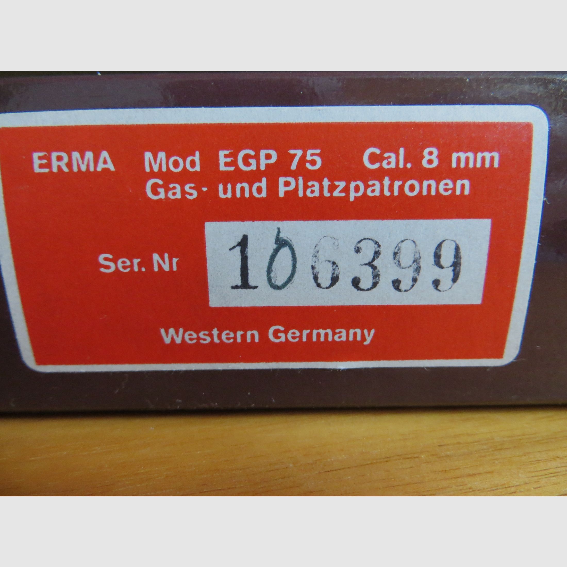 Erma EGP 75 S *Topstaat* Met OVP. + Gebruiksaanwijzing + Factuur + Veel accessoires + Speld *Verzamelaar zeldzaamheid*