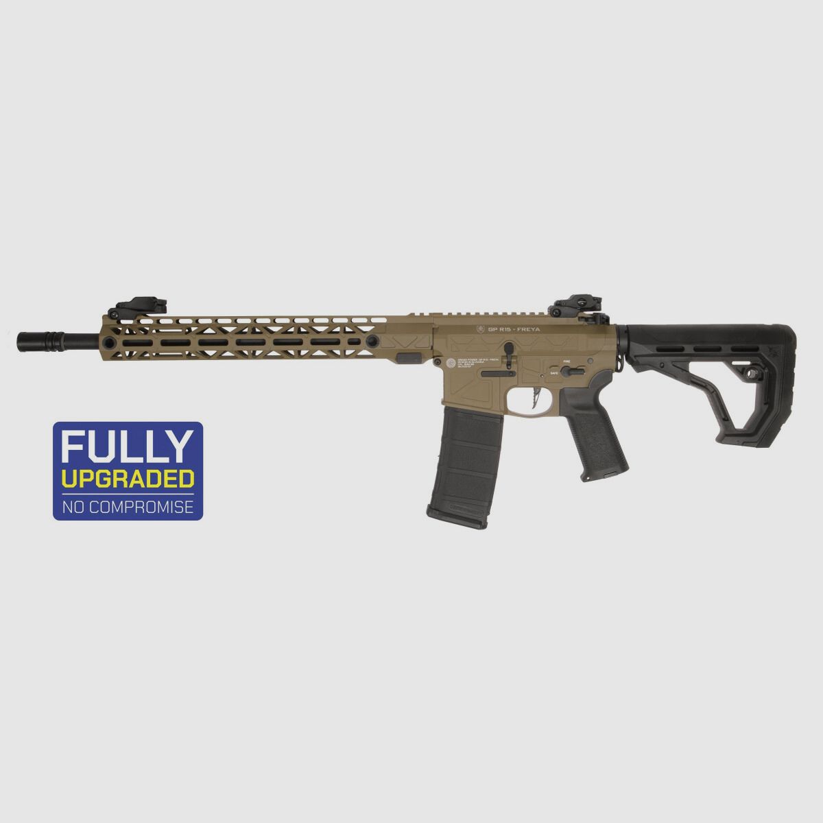 GP R15 FREYA 14" CNC Mlok FREYA ALPHA S-AEG Tan Frei ab 18 Jahren | Delta Armory