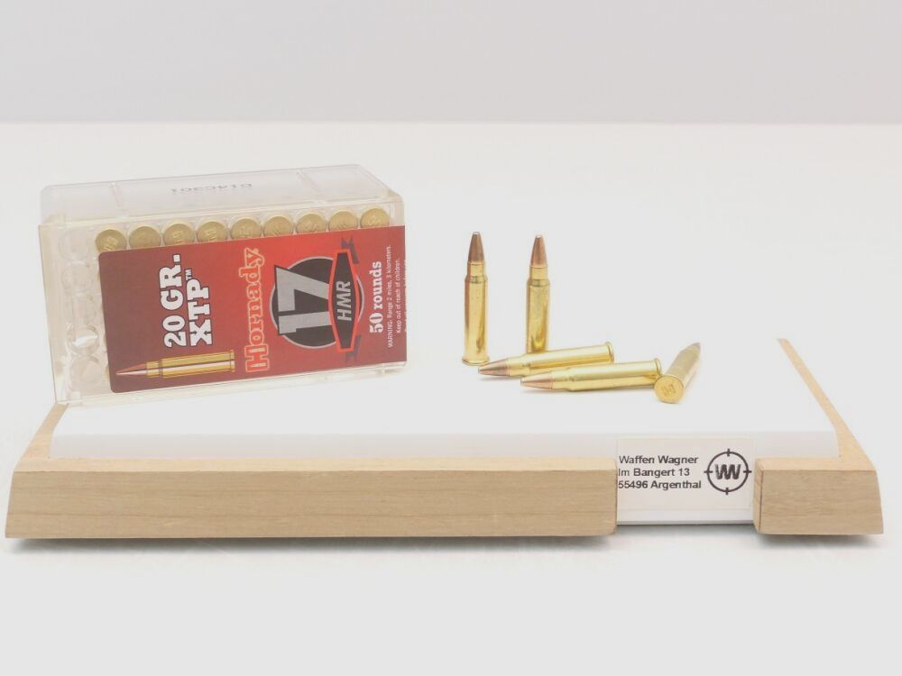 Hornady XTP 1.3g/20grs at 50 .17HMR