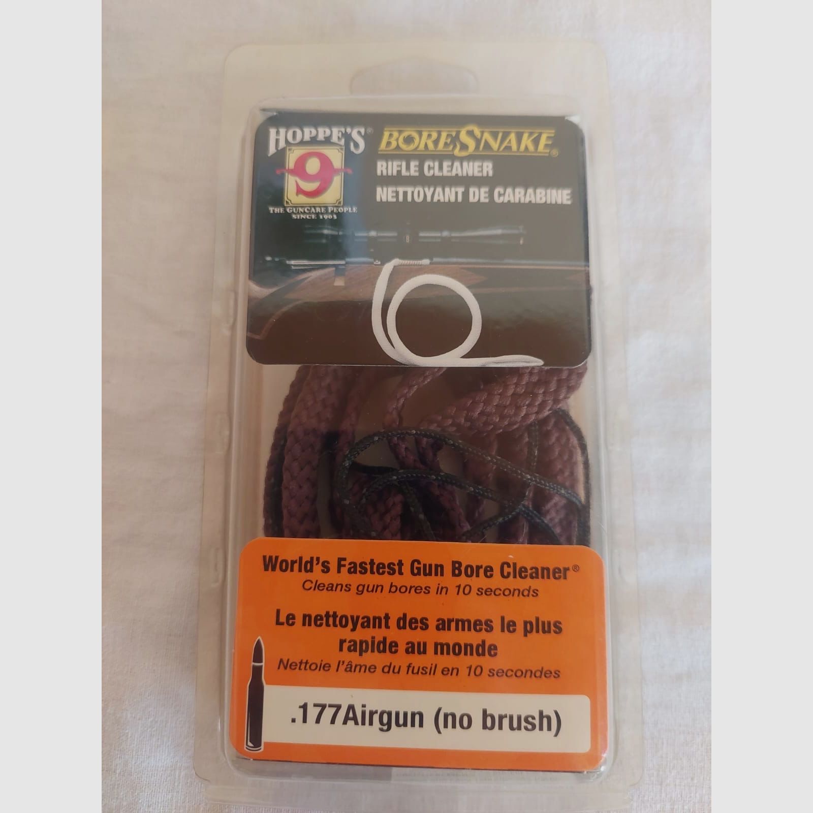 Cleaning cord for air rifles