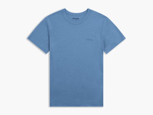 Bergans Logo Merino T-shirt Femme Elemental Blue XS