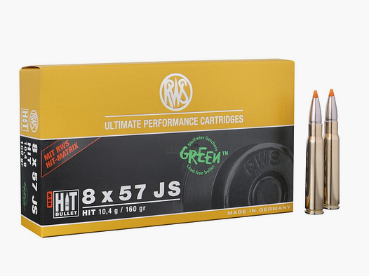 RWS 8x57 JS HIT GREEN 10,4g 139grs
