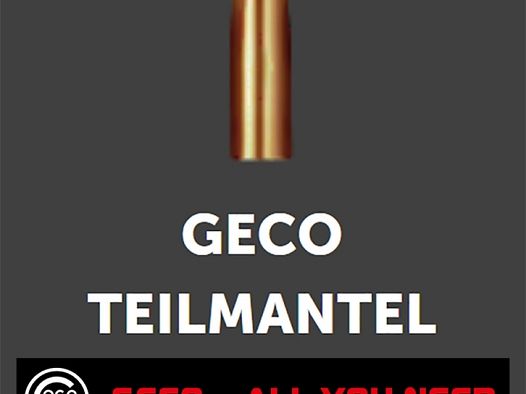 50 Stück NEUE GECO Geschosse - Teilmantel/Softpoint 7,62mm/.308 - 11g/170gr (#2145413)Rehwild+Mittel