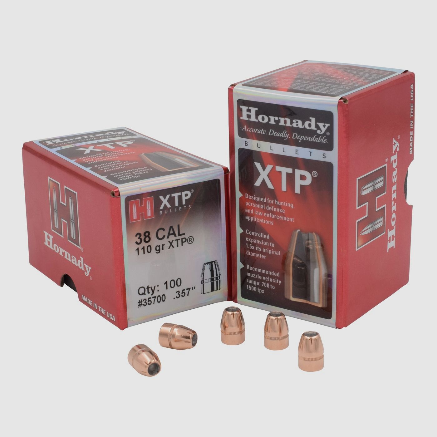 Hornady BULLETS .38/.357 110GR HP/XTP – 100 pcs.