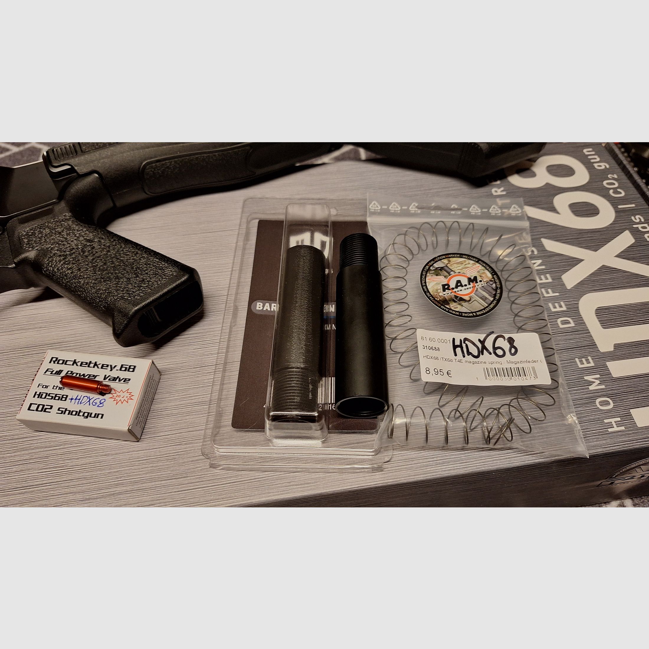 T4E HDX 68 CO2-RAM Schrotflinte .68 mit Zubehör, Munition+CO2-NEU!