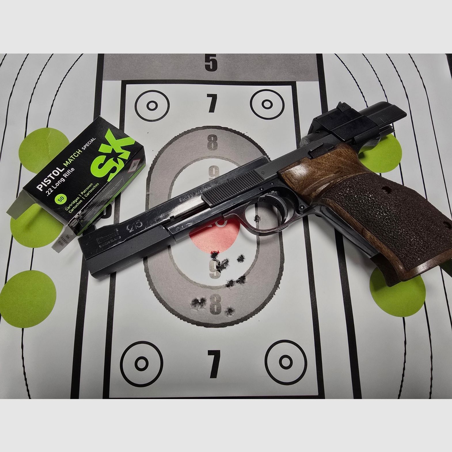 Hämmerli 215 Kleinkaliberpistole, gebaucht im Kundenauftrag, inkl. Gebrauchsspuren aber gut erhalten. Pistole 22lr. Hämmerli