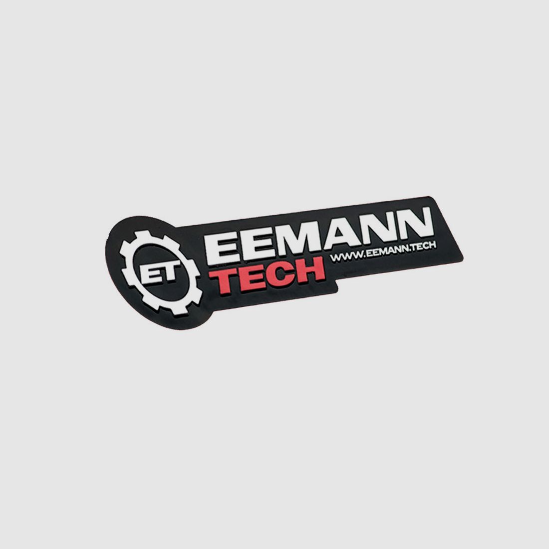 Eemann Tech 3D-Kleber mit Logo – Schwarz, Bild 2 von 3