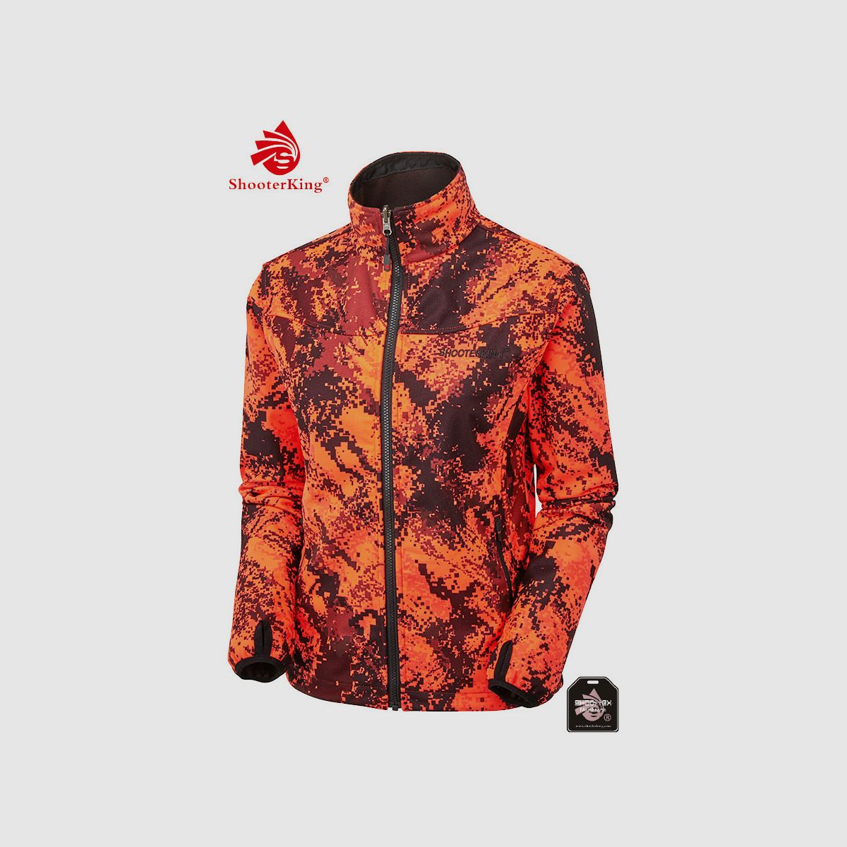 SHOOTERKING Digitex Softshell Damen Blaze Orange Braun