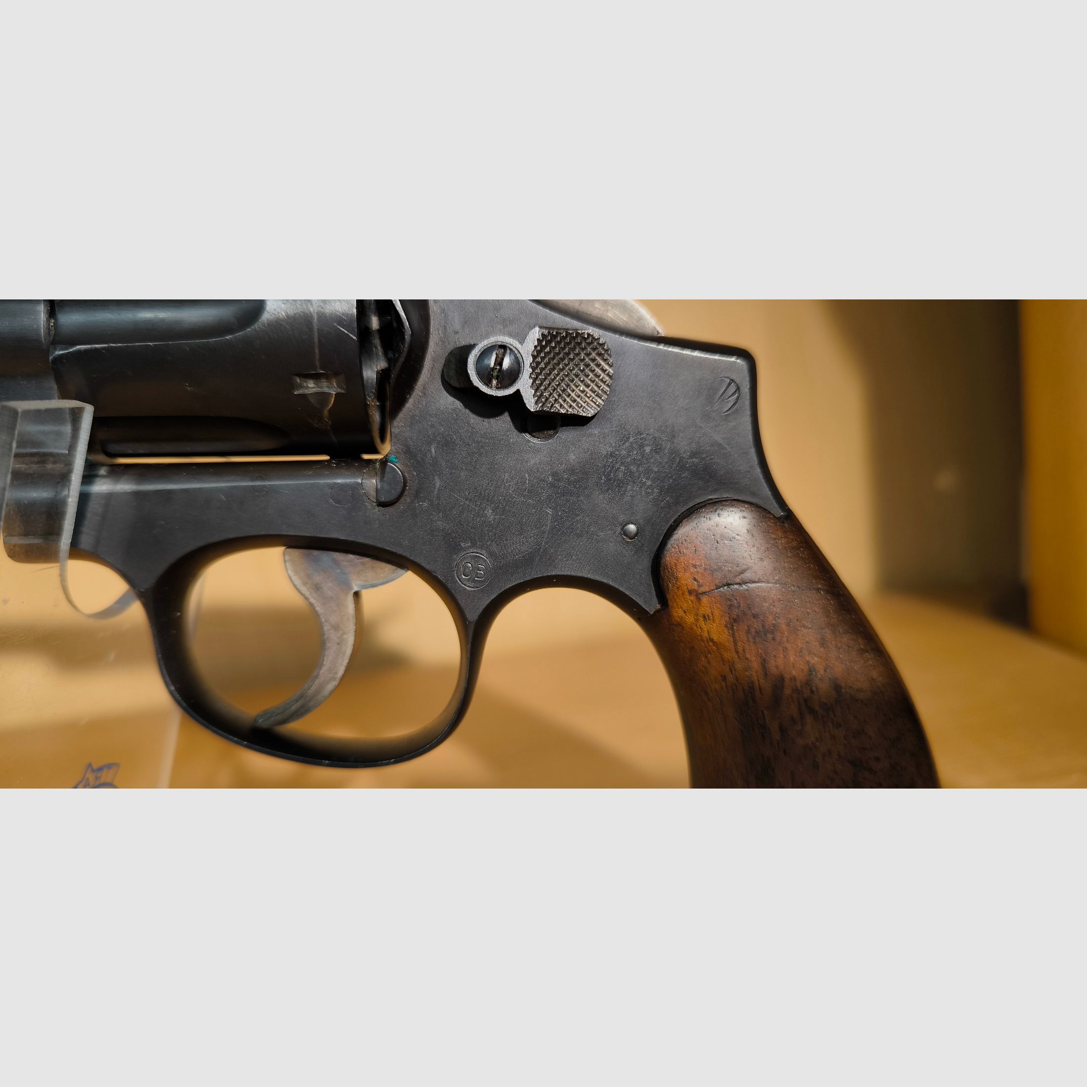 Smith &Weeson Rarität! Militärischer .38 Special Revolver mit 5 Zoll Lauf