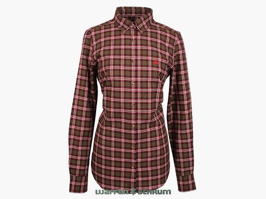 Foresta Blouse Olijf geruit