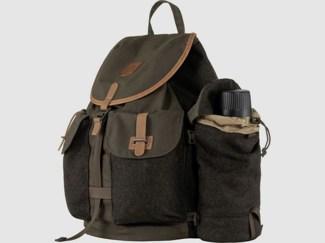 Fjällräven Seitentasche Värmland Wool Side Pocket | dark olive/brown, Bild 6 von 8