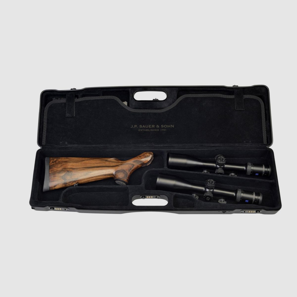 Sauer ABS Compact Case II Für eine Waffe - zwei Zielfernrohre