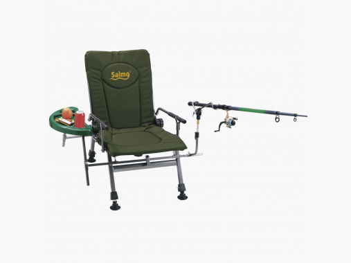 Kogha chair with armrests and shelves |