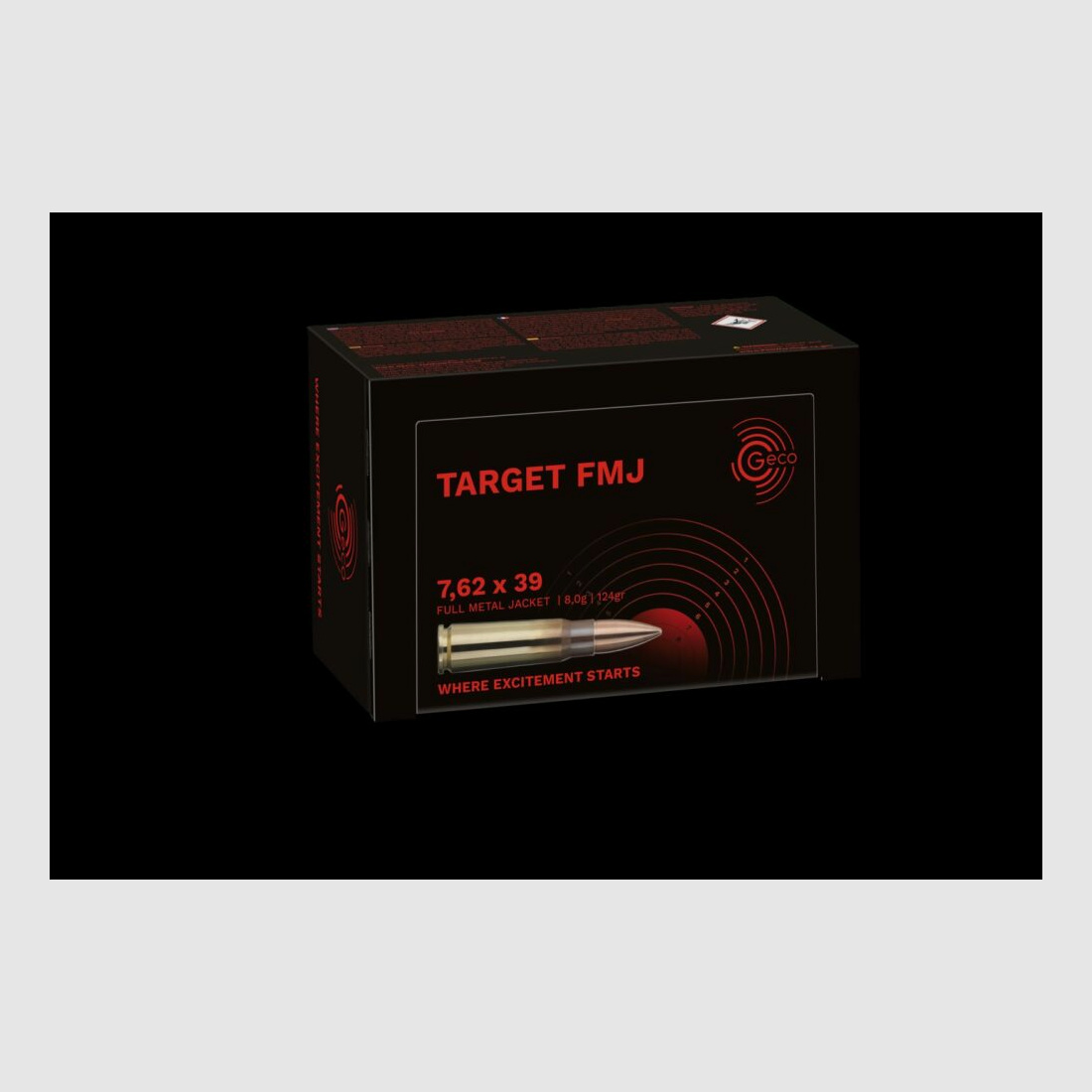 Geco 7,62x39 FMJ Target 124grs / 8,0g
