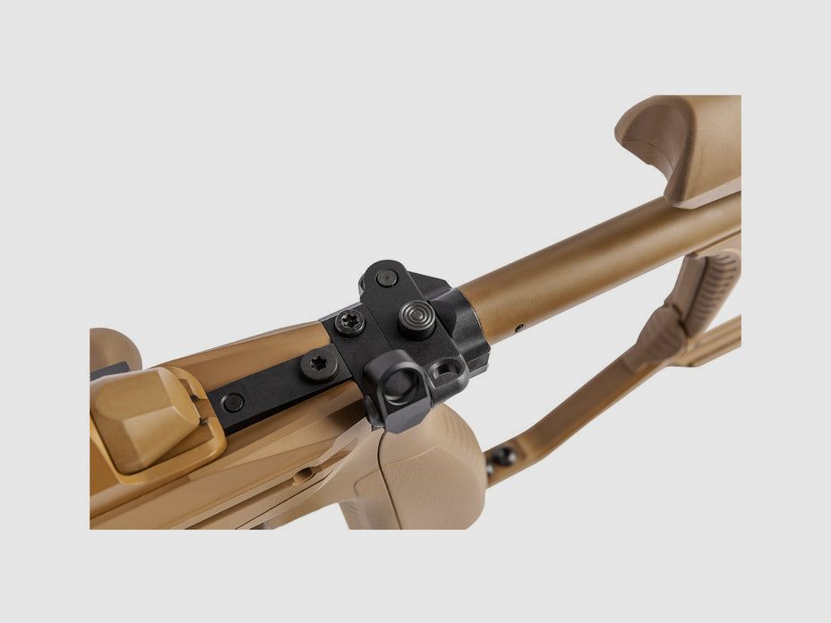 SAKO TRG M10 6,5 Creedmoor, field drab Cerakote, Lauflänge 20" 22mm kanneliert mit Mündungsbremse, Druckpunktabzug, 30 MOA M-LOK, Alu/Synthetikschaft klappbar mit verstellbarer Backe in field drab, 10 Schuss, MG M18X1, Bild 3 von 5