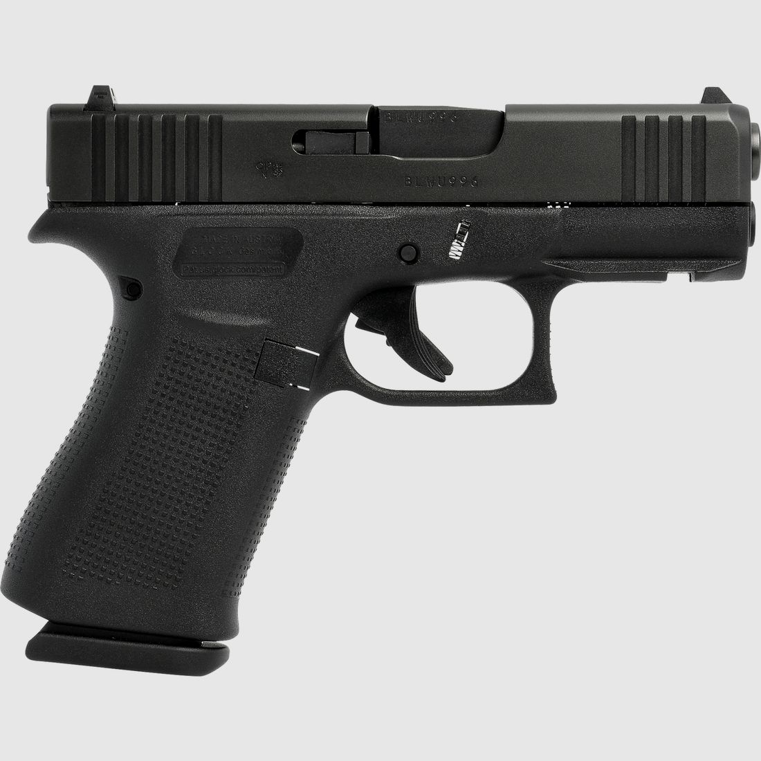 Glock Pistole G43X Rail FS 9mm Luger 3,43″ / 87 mm 10+1, Subcompact Slimline
