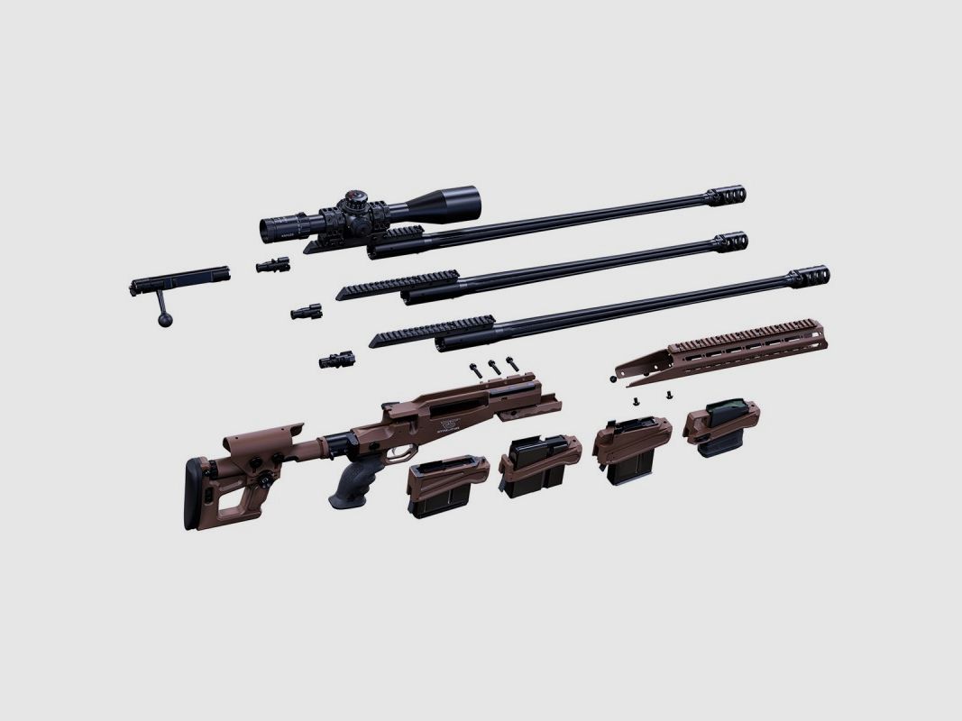 Büchse RITTER & STARK Sx-1 Mtr 27" Cerakote Braun Kal. 338 lm, Bild 4 von 6