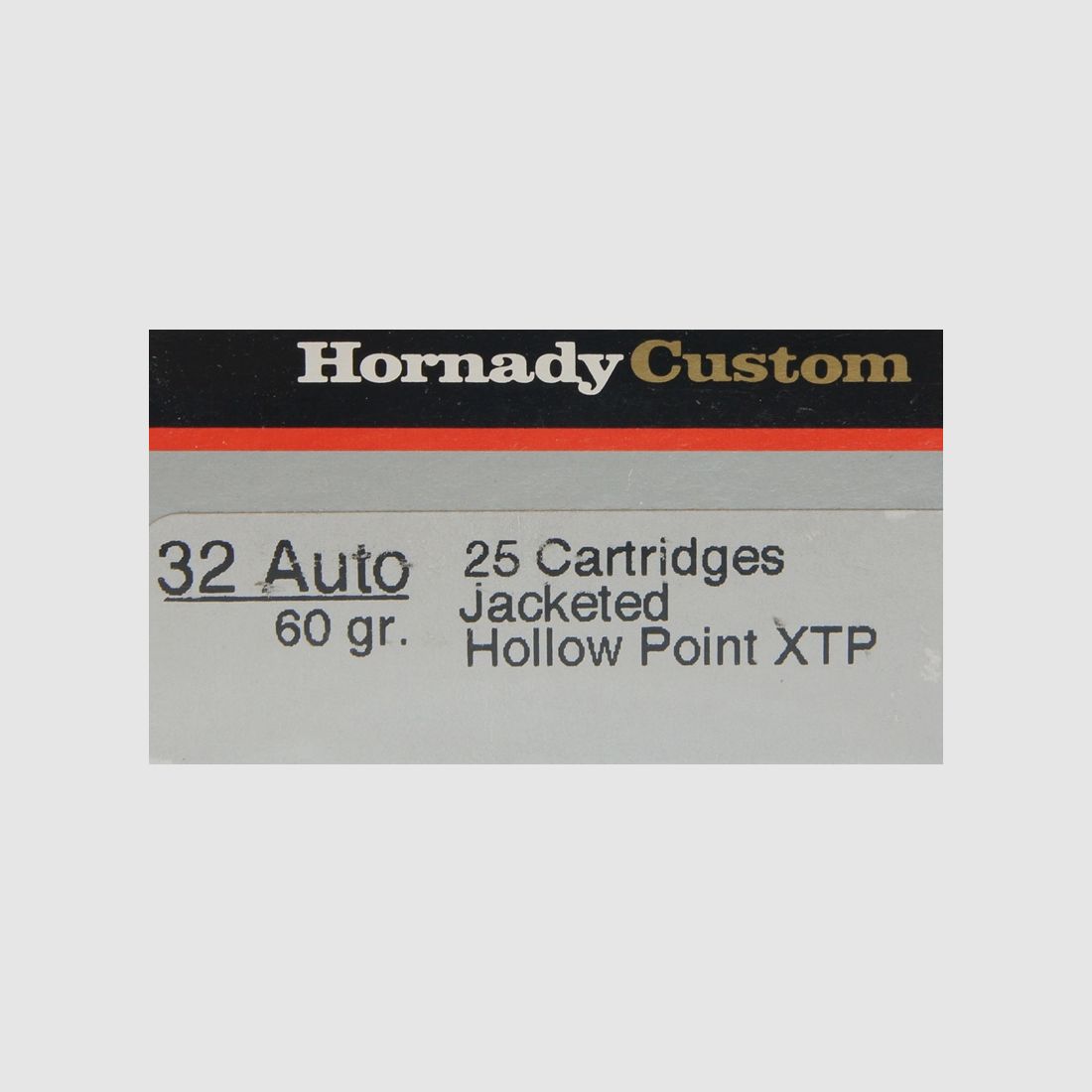 Match - Fangschuss Munition Hornady Custom .32 Auto 7,65 mm 60gr. Hohlspitz VE 25 !!!!