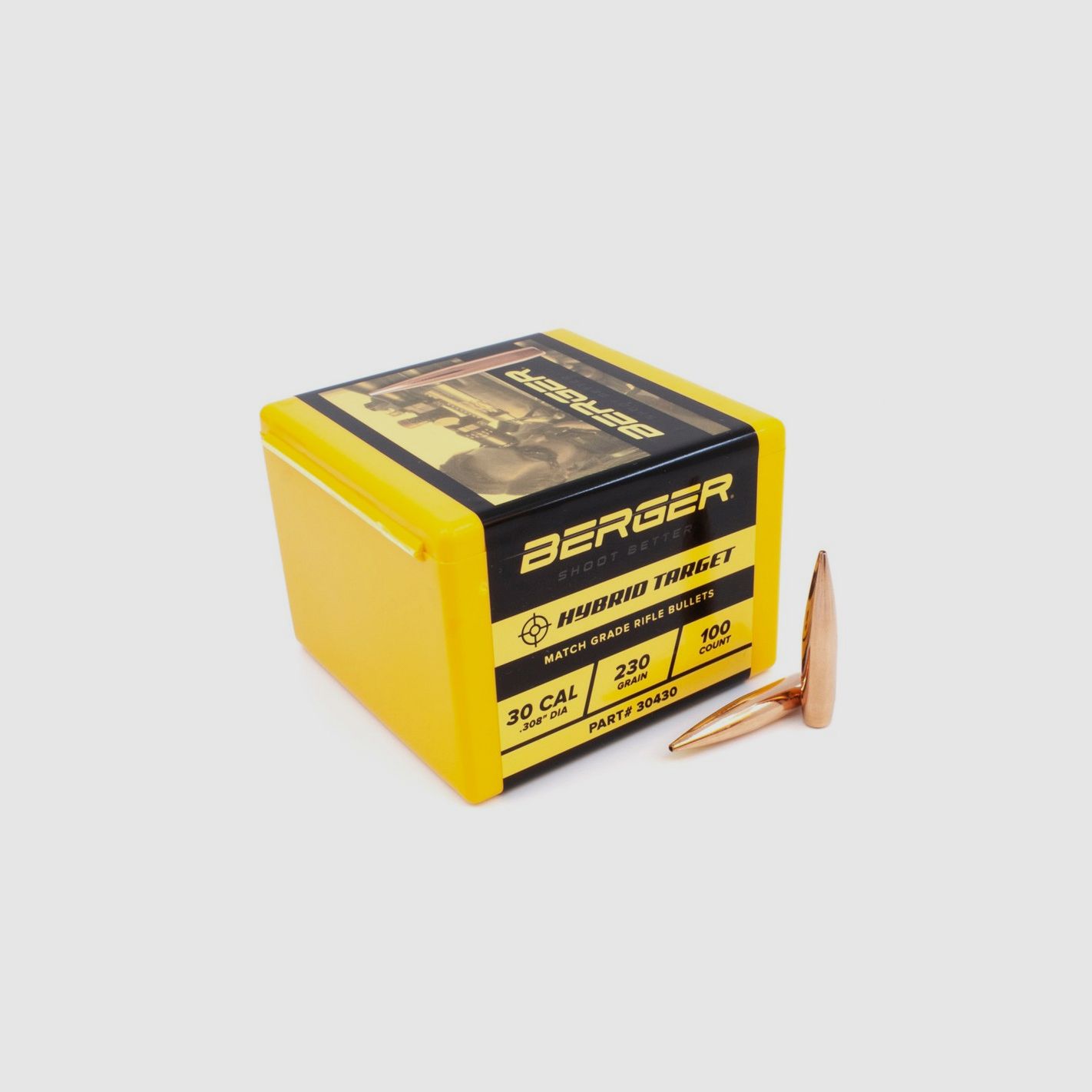 BERGER GESCHOSSE 30 (.308) 230gr HYBRID TARGET 100 Stk, Bild 2 von 3