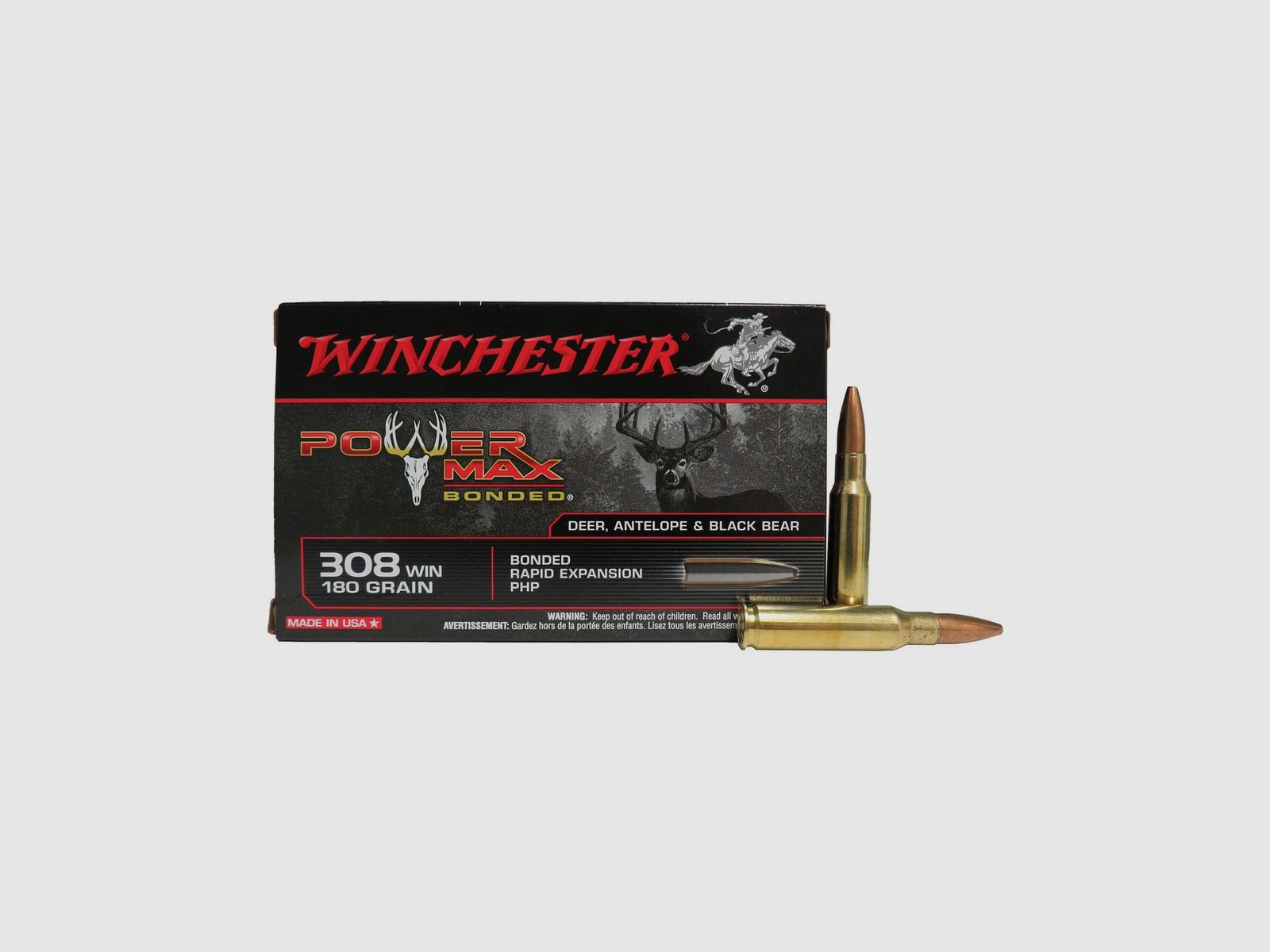 Winchester Patronen Kal. 308 Winchester Power Max Bonded 180 gr, Bild 1 von 6
