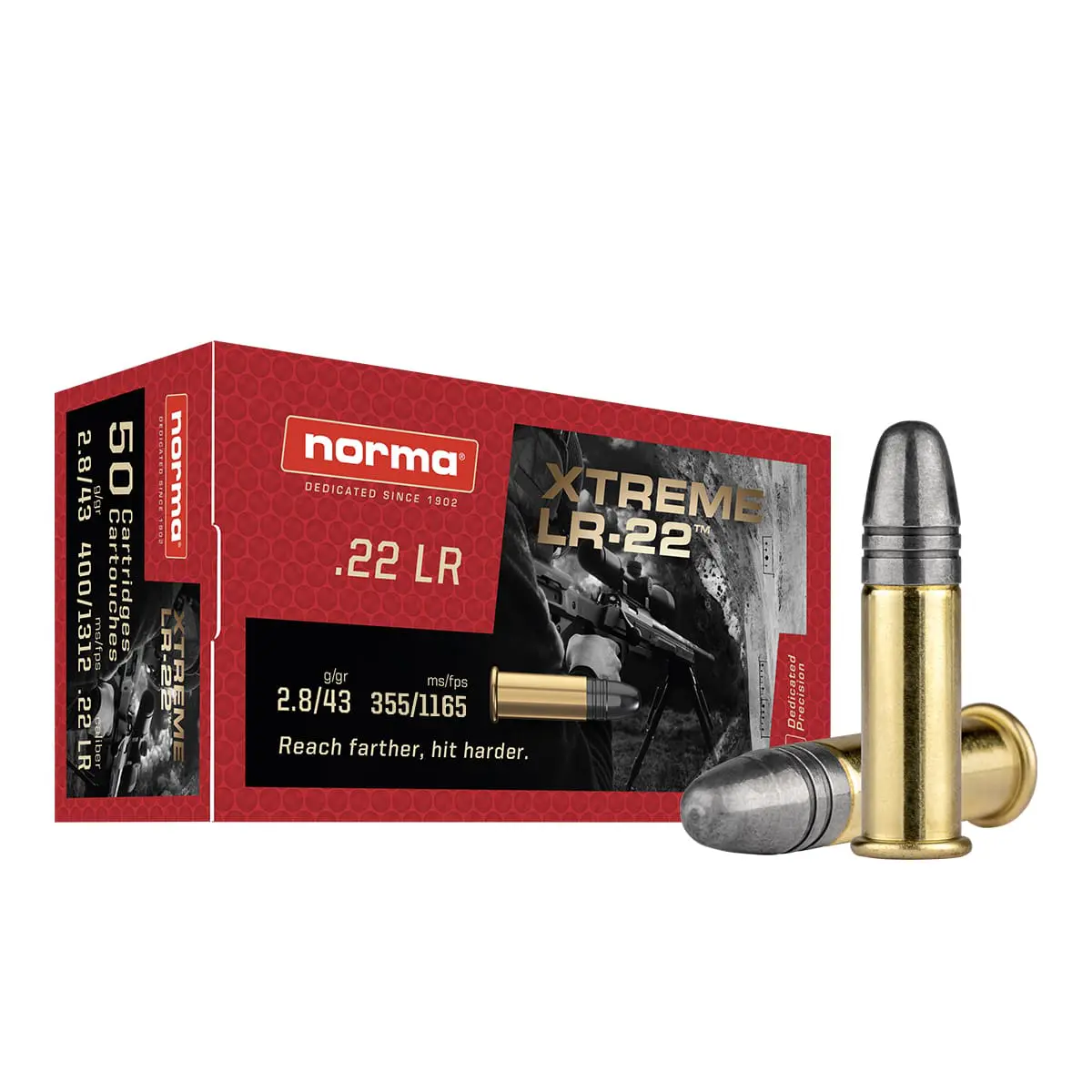 Norma .22LR XTREME Long Range / 50 munizioni, immagine 1 di 4