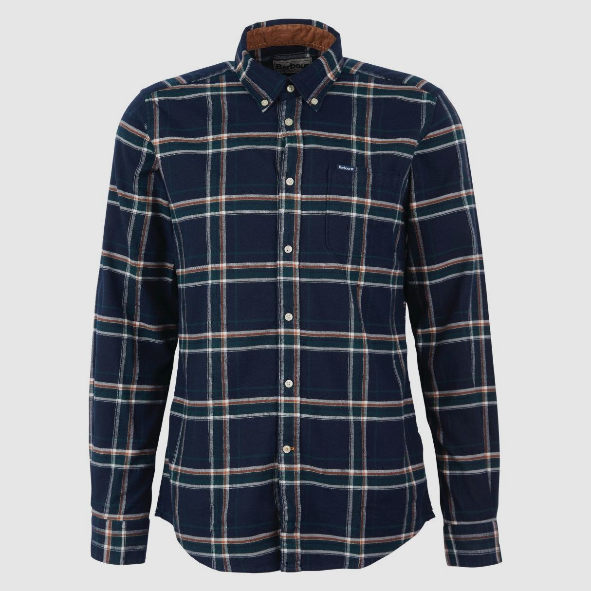 Barbour Hemd Ronan Tailored Check inky blue