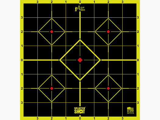 6 Bullseye targets green reactive 20cm