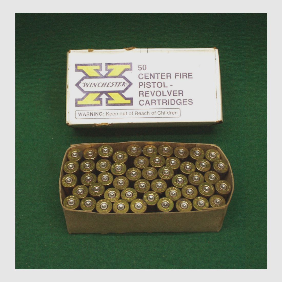 Winchester hulzen .45 Colt, gebruikt