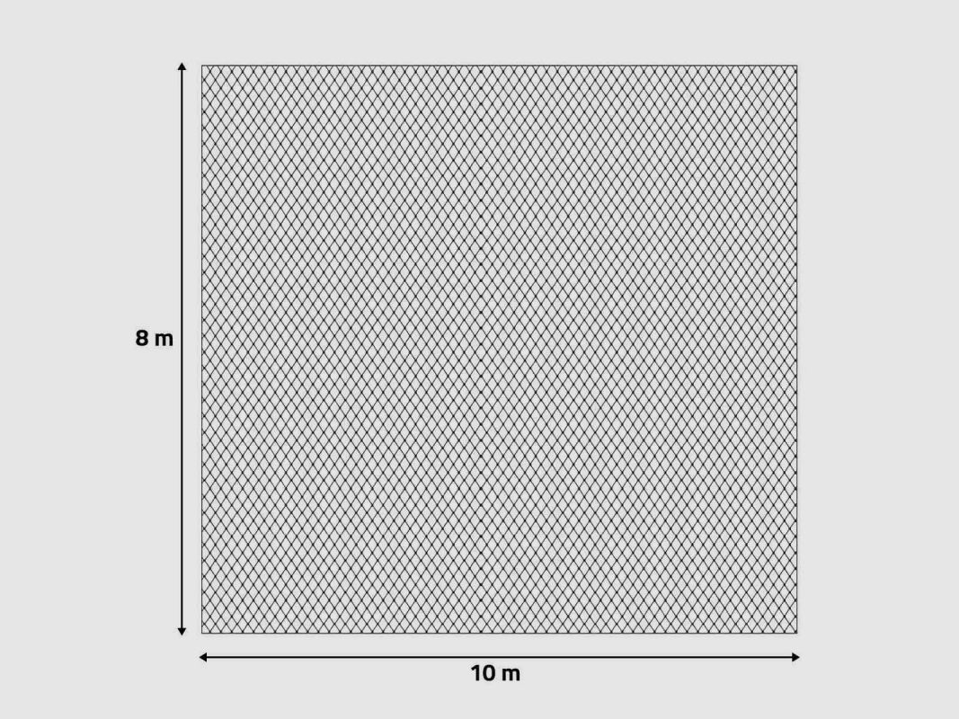 Vogelschutznetz 8x10m - Maschen 15x15mm aus strapazierfähigem Nylon, Bild 6 von 8