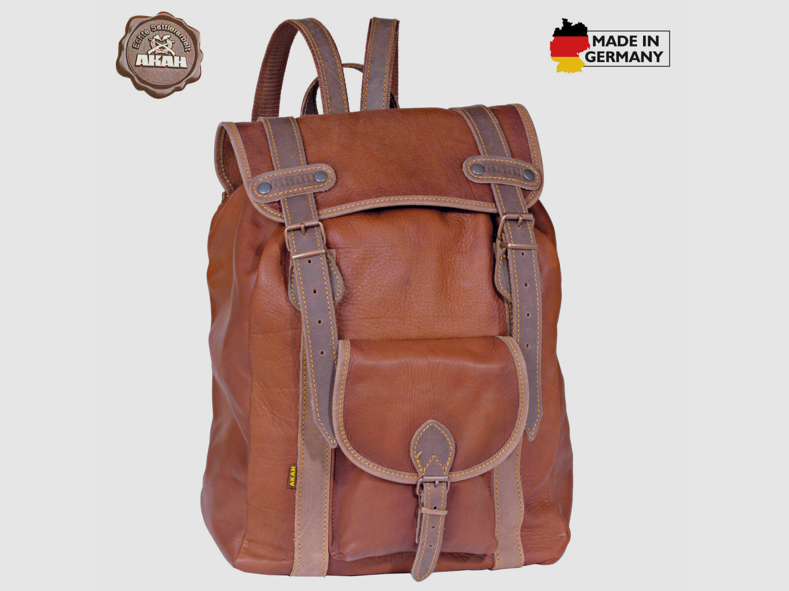 AKAH Wanderrucksack YAK-Leder