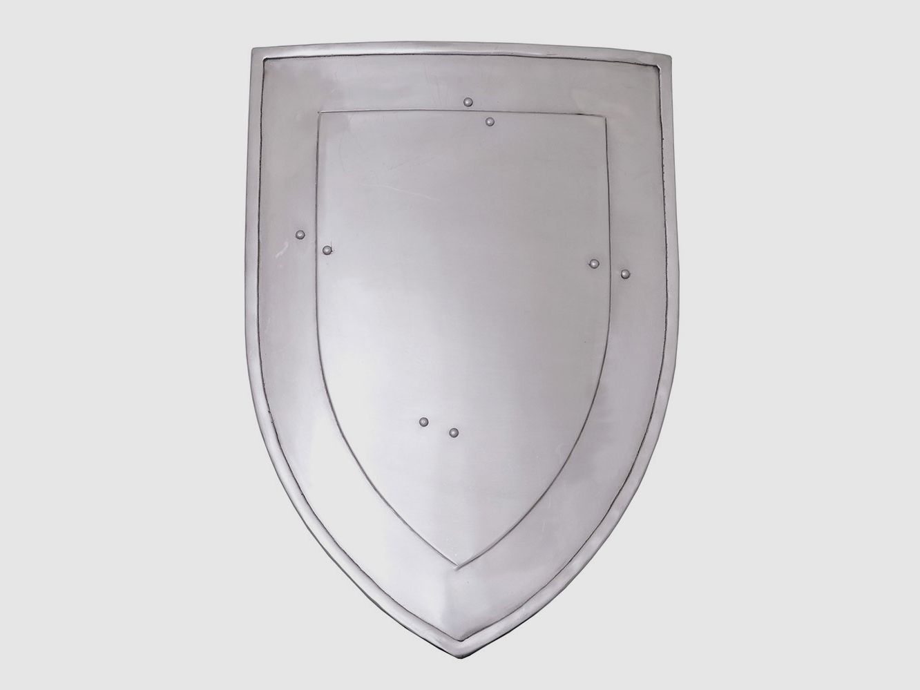 Weapon shield made of steel with inner padding