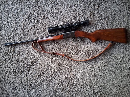 Langwaffe Baikal Kipplaufbüchse 222 Rem. mit Zielfernrohr 3-9x40