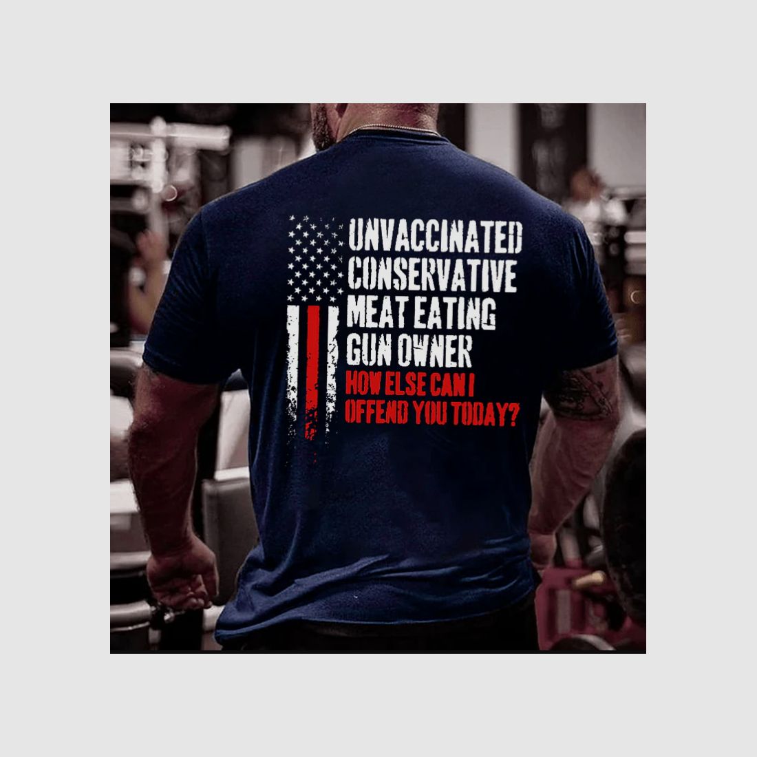 Ungeimpftes konservatives T-Shirt aus Baumwolle