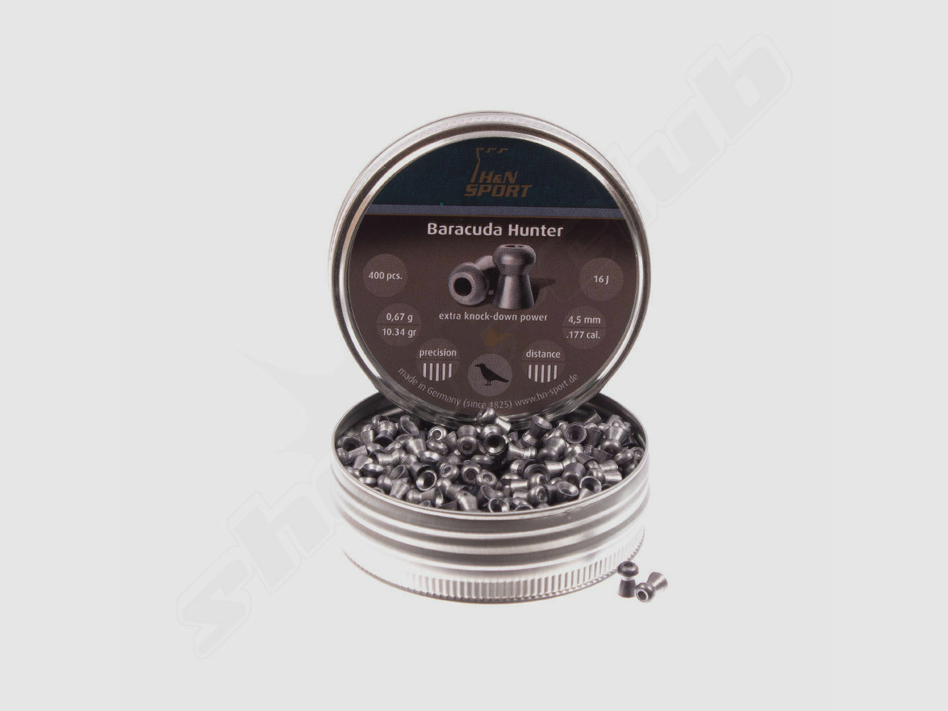 shoot-club GmbH bullet trap + H&N Baracuda Hunter Diabolo cal. 4.5 mm +