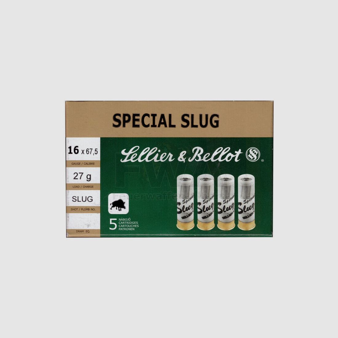 12/67.5 Flintenlaufpatrone Special Slug - Sellier & Bellot