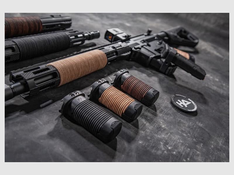 HERA-Arms Griff Vordergriff HFGL natur Leder f. Picatinnyschiene, Bild 1 von 3