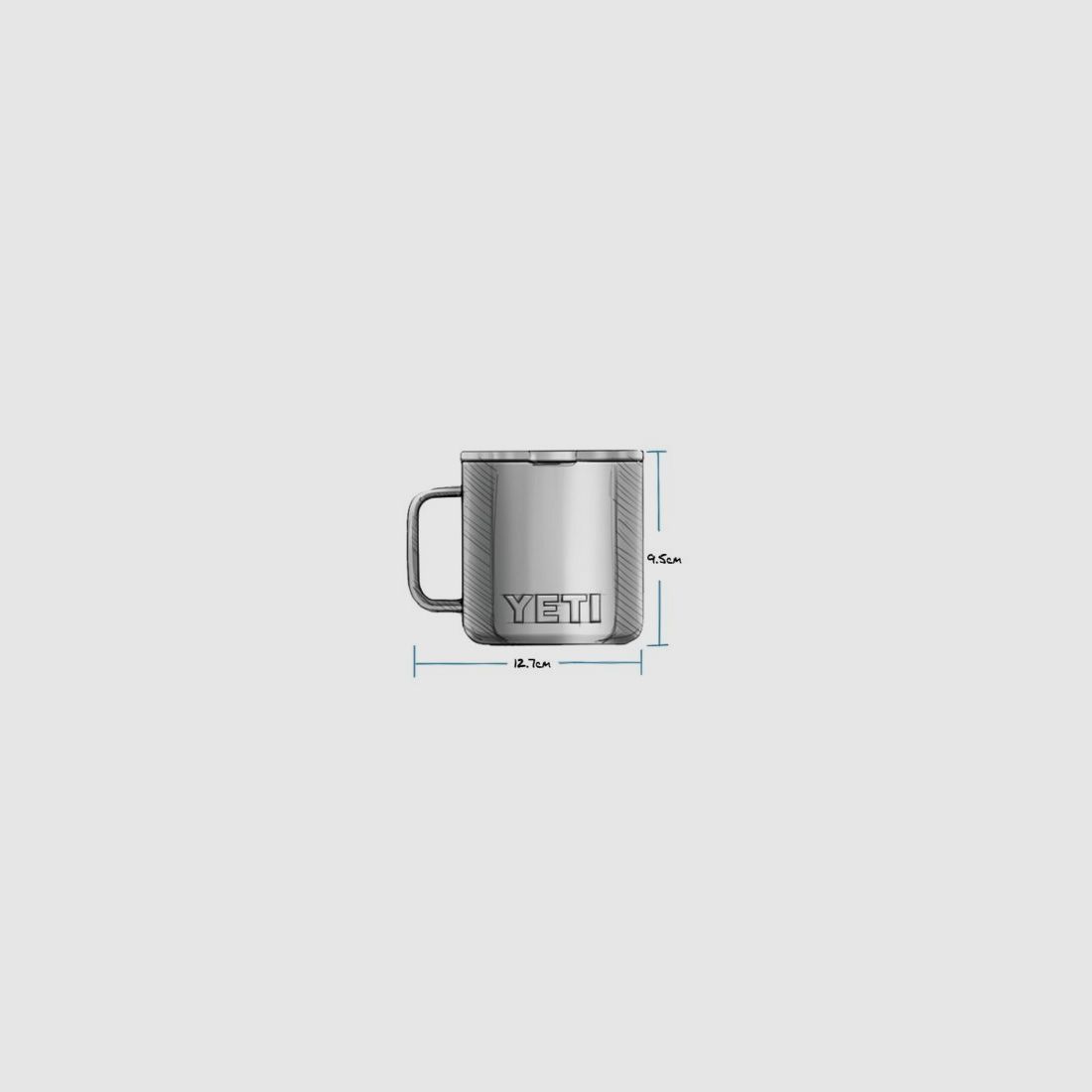 YETI® Tasse Rambler 14 Oz - White, Bild 5 von 10