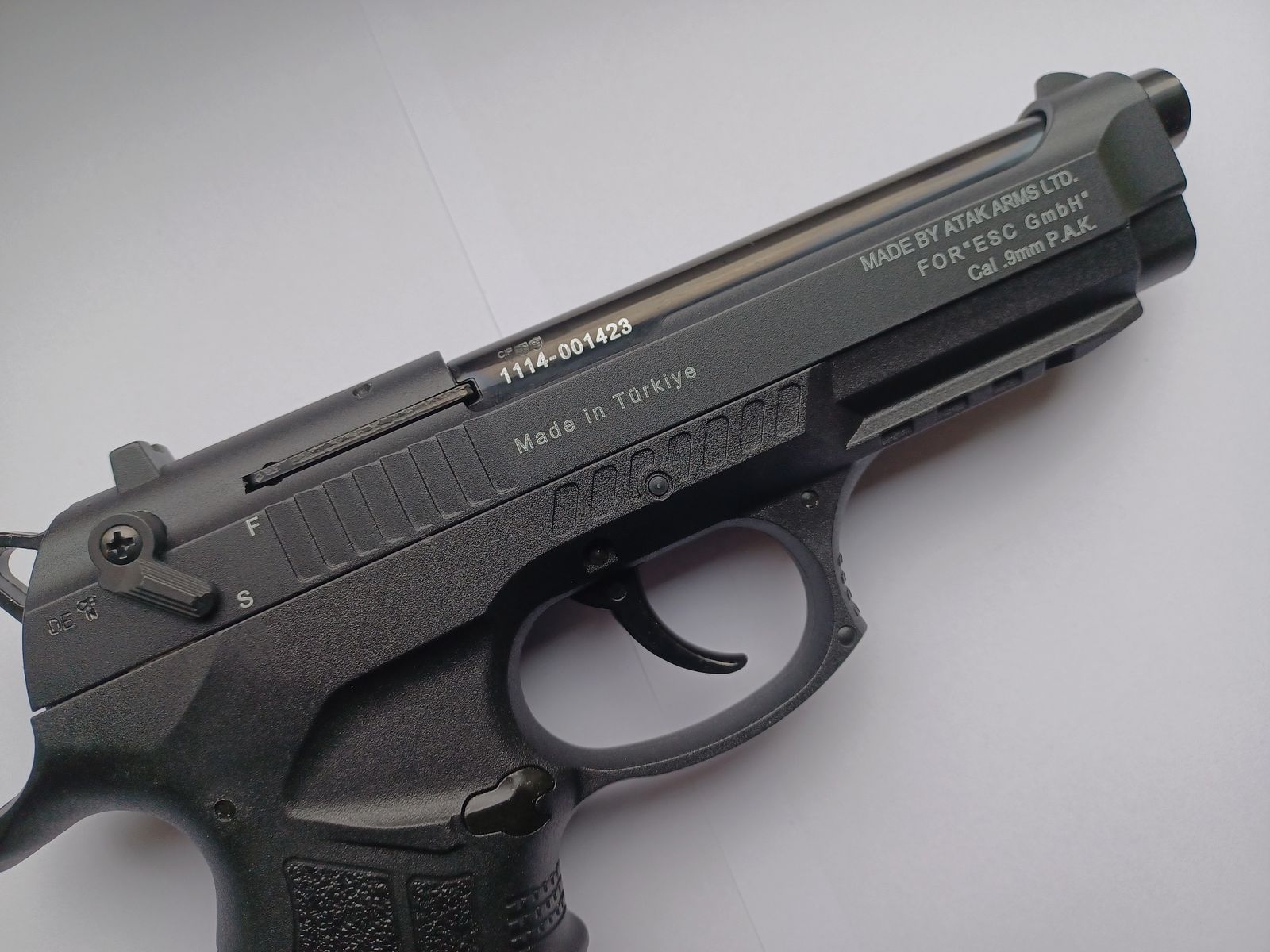Zoraki 918 cal. 9mm P.A.K. PTB-NR. 965