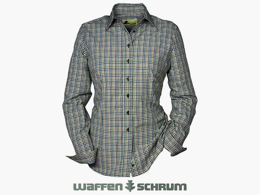 Skogen Damen Bluse Karo Natur / Bunt