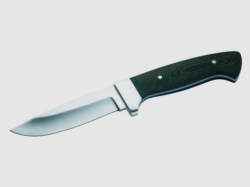 Handliches Messer 440A Micarta-Griff mit Lederscheide
