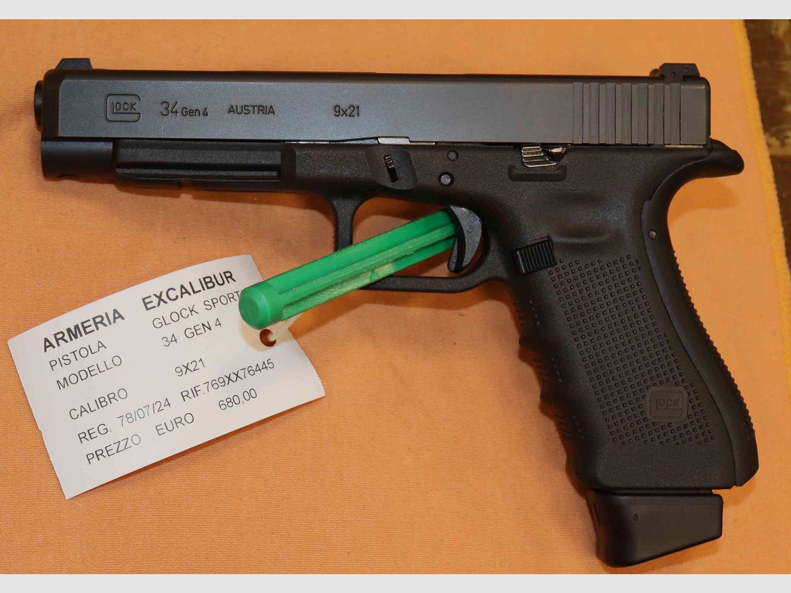 Pistole Glock Modell 34 Kaliber 9X21 Sportlich, Bild 3 von 12
