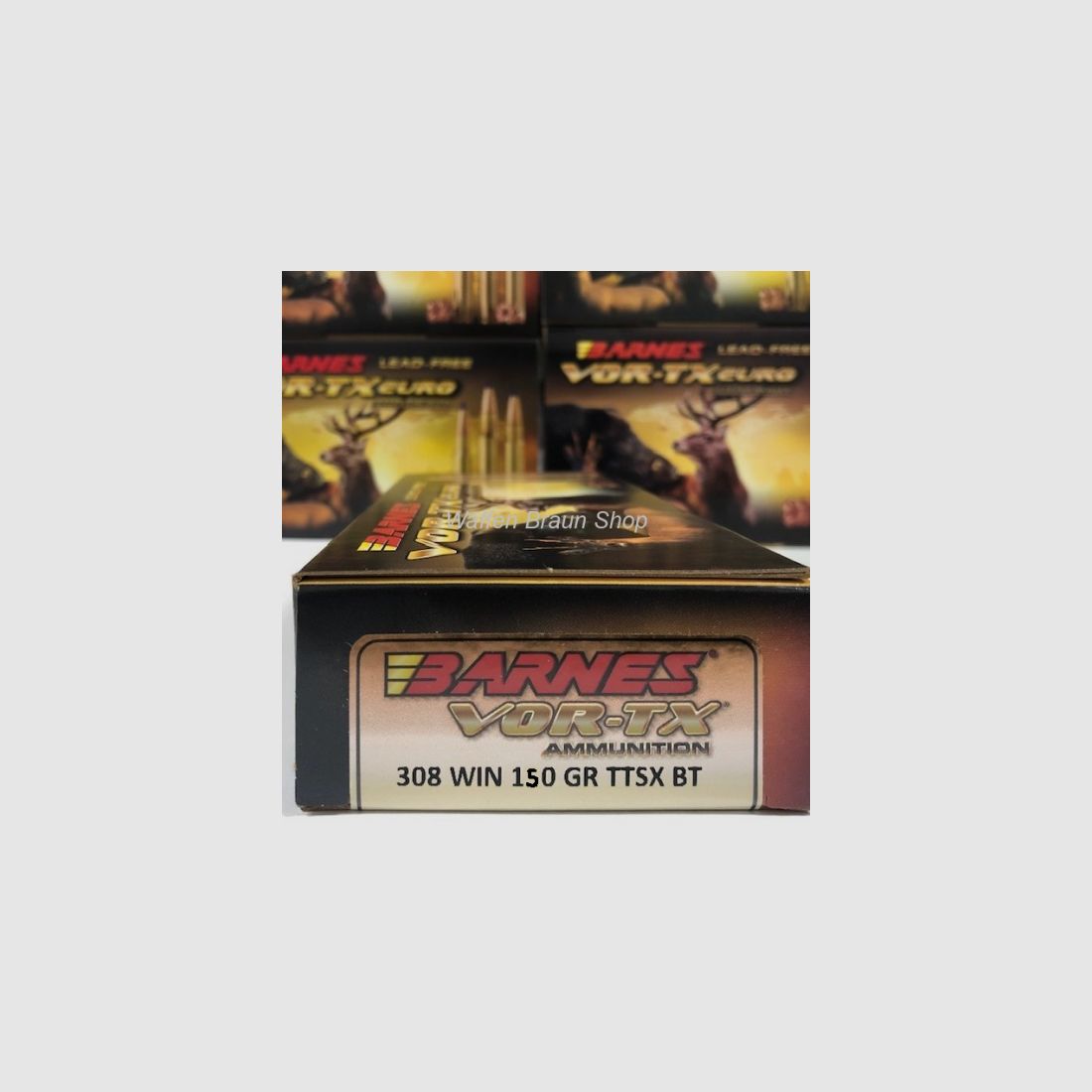 BARNES 31341 VOR-TX EURO RIFLE AMMO .308 WIN 150GR TTSX 20 Stück