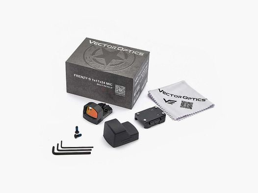 Vector Optics SCRD-M43 Frenzy-S 1x17x24 MOS Red Dot Sight with Multiple Reticle