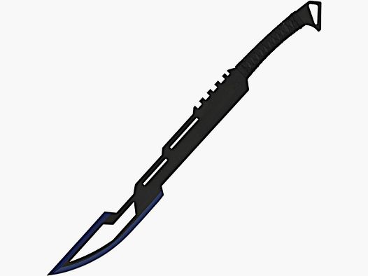 Back sword blue with back carrying strap