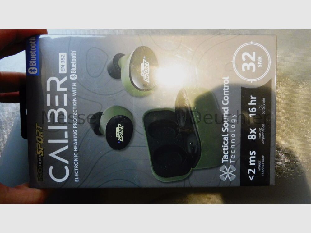 ISOtunes Caliber BT cuffie in-ear attive con protezione dell'udito (verde cacciatore)